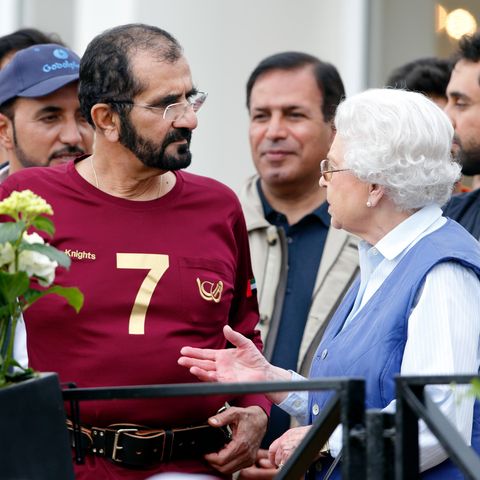 Scheich Mohammed bin Rashid Al Maktoum und Queen Elizabeth trafen sich regelmäßig bei Pferdesportevents wie hier bei der Royal Windsor Horse Show im Mai 2014.