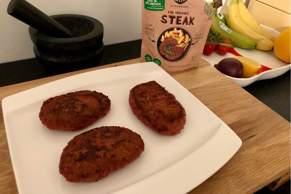 Vegane Steaks, Fleischersatz, Fleischalternative