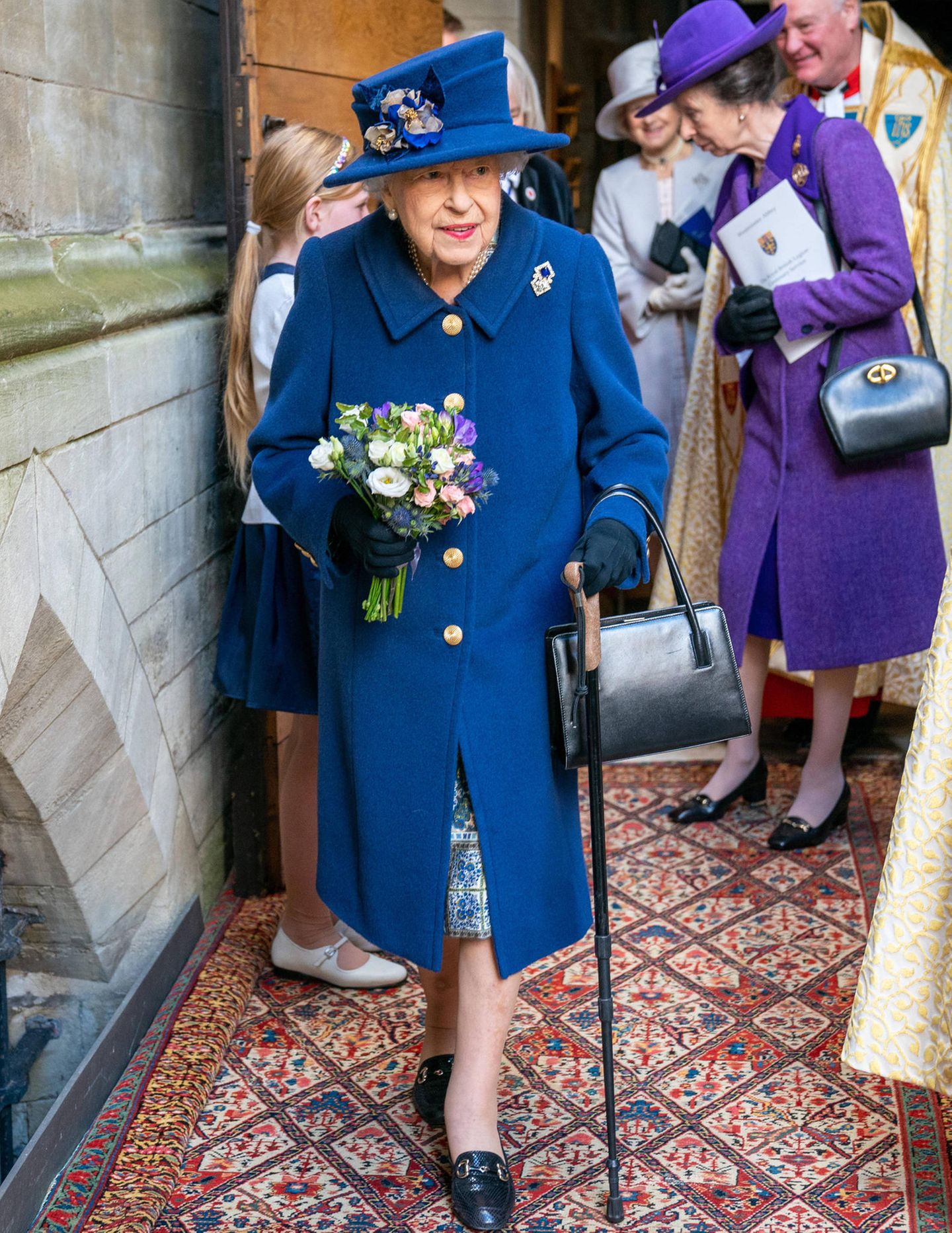 Windsor RTK: Queen Elizabeth und Prinzessin Anne beim Gottesdienst in London