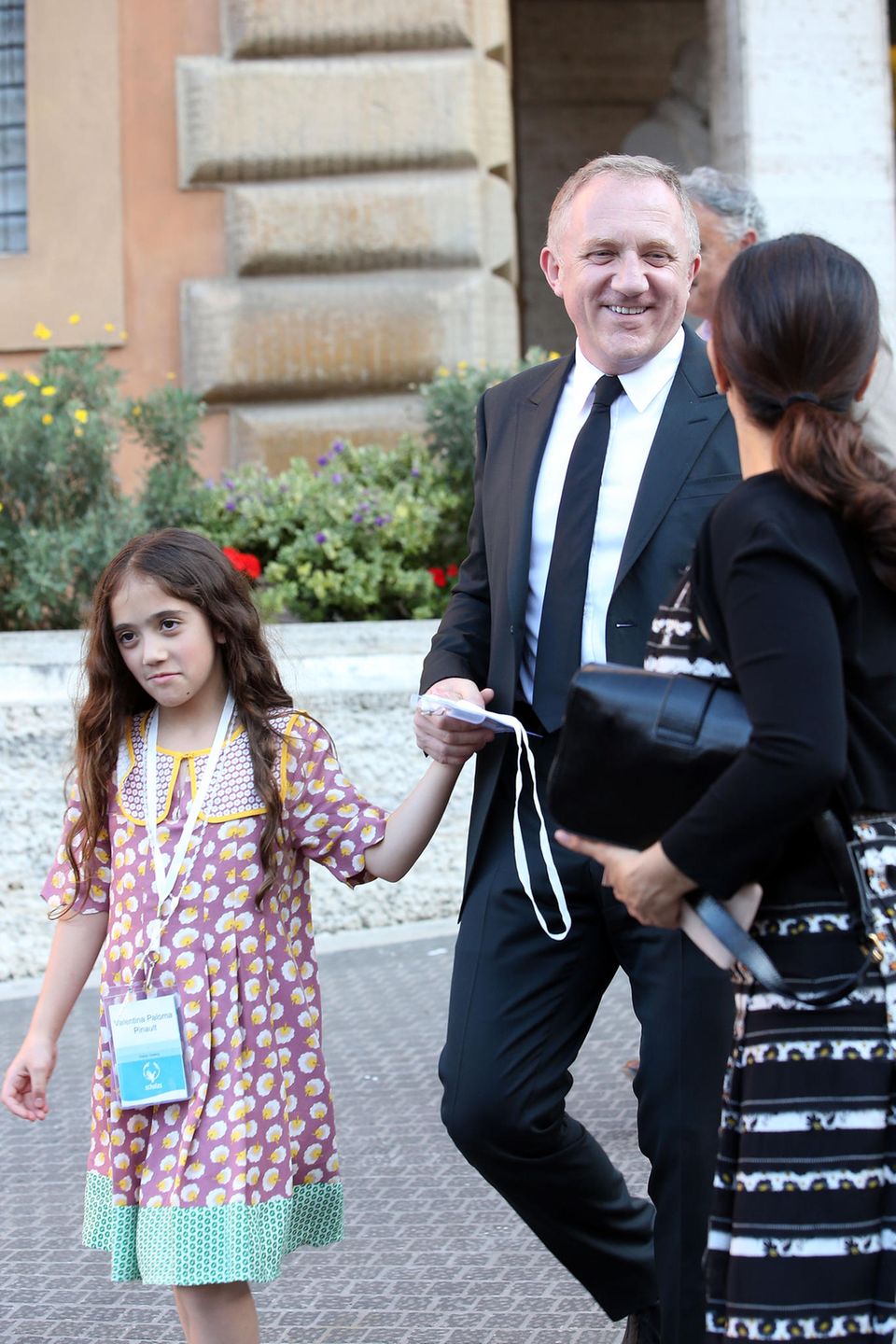 Paloma mit ihren Eltern Francois-Henri Pinault und Salma Hayek in Rom im Sommer 2016.