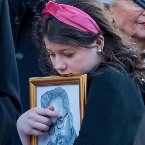 Maud Angelica Behn bei der Trauerfeier für ihren Vater Ari Behn (†47) in der Domkirche in Oslo am 3. Januar 2020.
