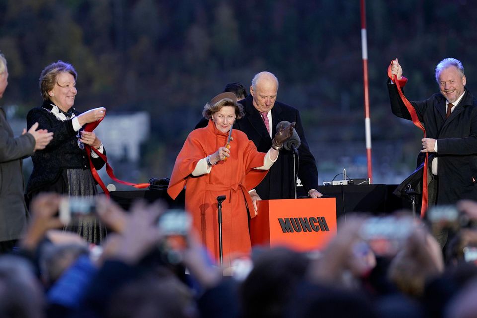 RTK: Königin Sonja bei Wiedereröffnung des Munch-Museums
