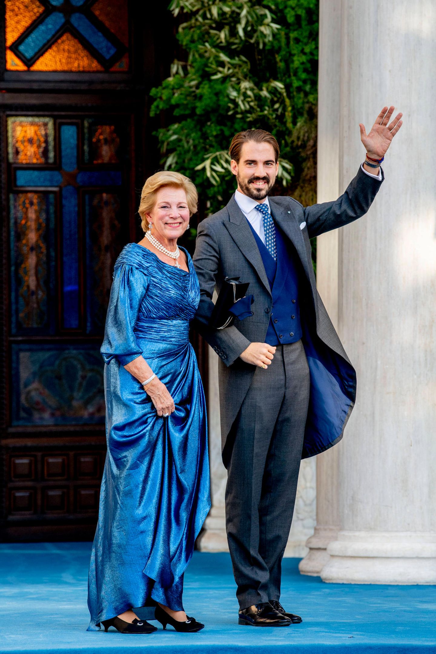 Hochzeit: Ex-Königin Anne-Marie von Griechenland und ihr Sohn Prinz Philippos