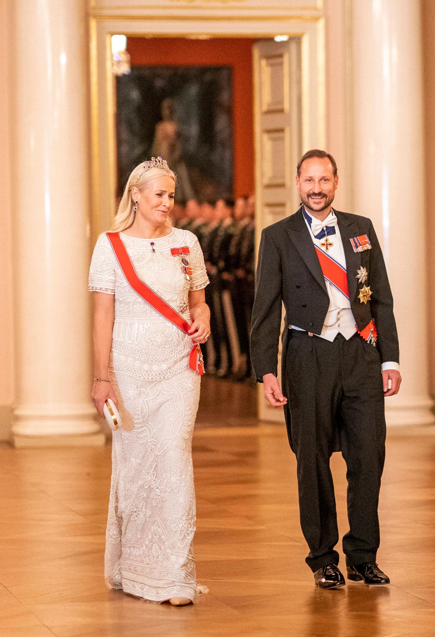 RTK: Prinzessin Mette-Marit und Prinz Haakon beim Dinner in Oslo