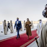 RTK: König Willem-Alexander und Königin Máxima am Flughafen in Abu Dhabi