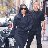 Kim Kardashian und ihr Bodyguard auf den Straßen New Yorks.