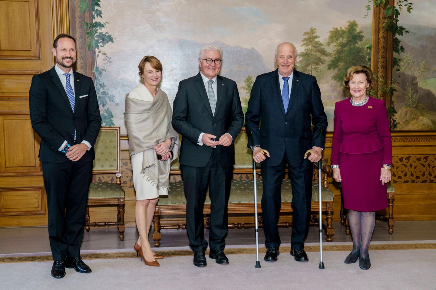 RTK: Die norwegische Königsfamilie empfängt Bundespräsident Frank-Walter Steinmeier in Oslo