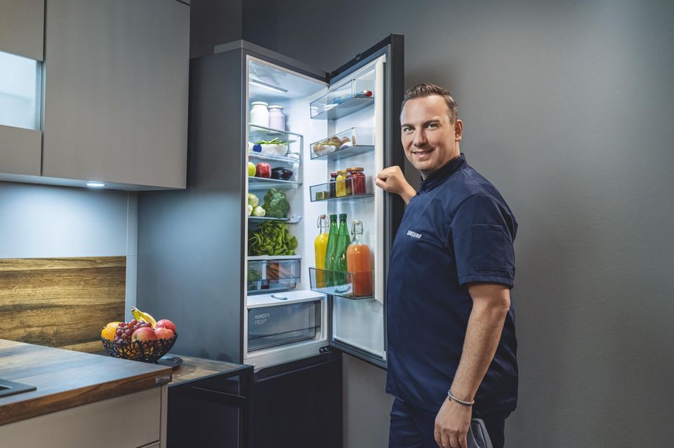 Tim Raue und Samsung Kühlschrank
