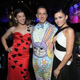Stylisches Party-Trio: Milla Jovovich, Jeremy Scott und Jenny Dewan genießen den Abend in Hollywood.
