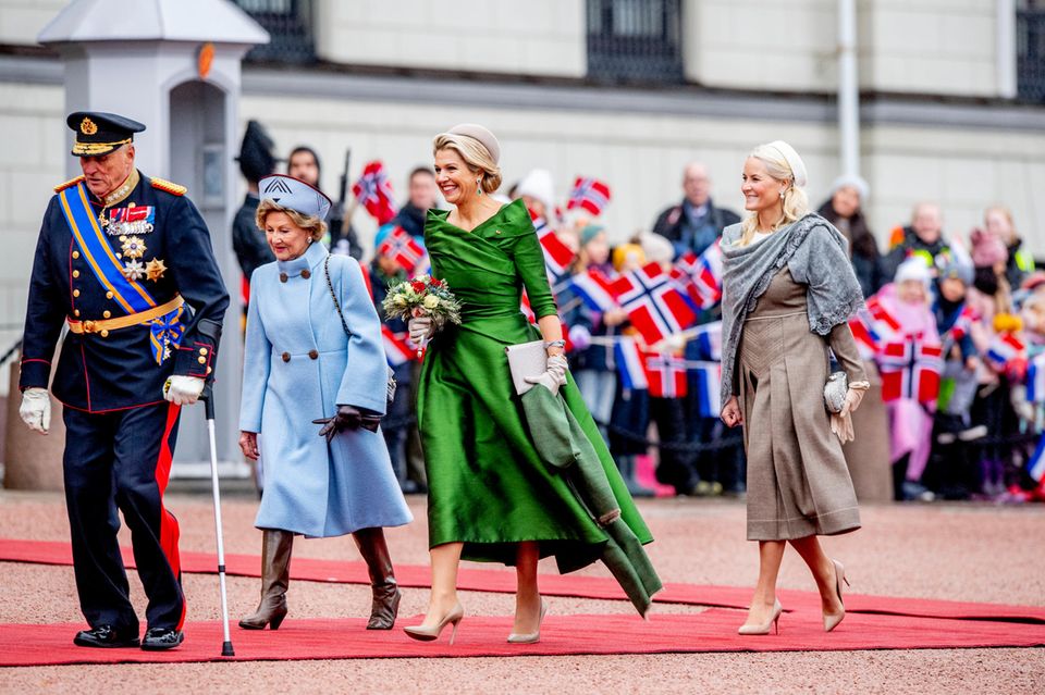 RTK: Die norwegischen Royals begrüßen das niederländische Königspaar in Oslo RTK: Die norwegischen Royals begrüßen das niederländische Königspaar in Oslo