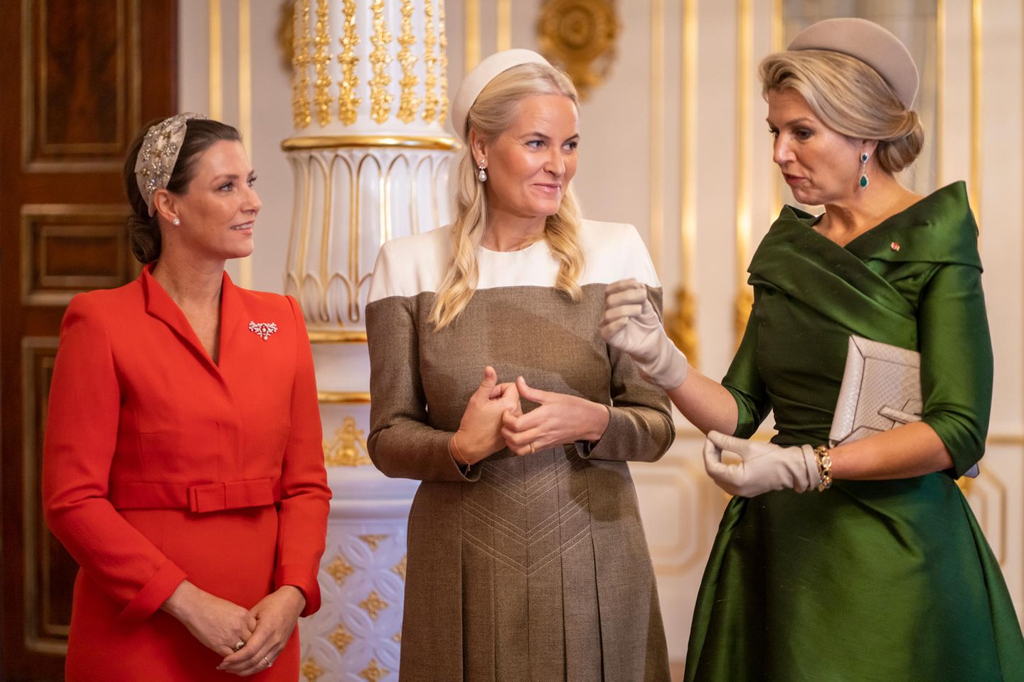 RTK: Prinzessin Märtha Louise, Prinzessin Mette-Marit und Königin Máxima
