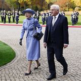 RTK: Königin Margrethe mit Bundespräsident Steinmeier bei ihrer Ankunft in Berlin