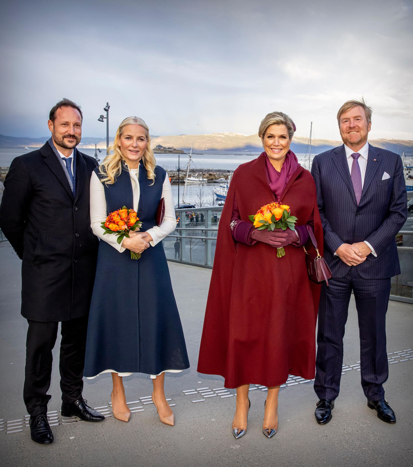 RTK: Prinz Haakon, Prinzessin Mette-Marit mit Königin Máxima und König Willem-Alexander