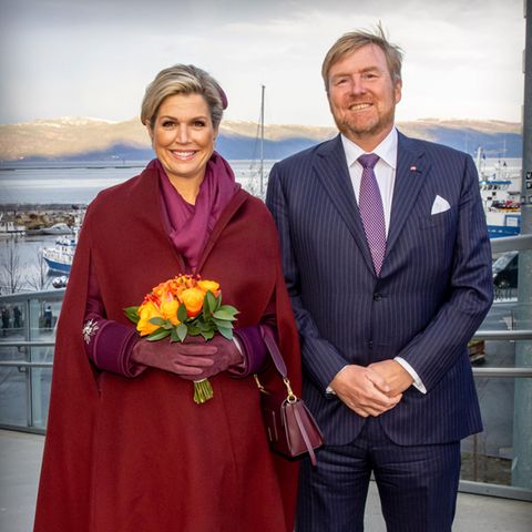 Königin Maxima und König Willem-Alexander beim Besuch im Powerhouse Brattørkaia im Hafen von Trondheim im Rahmen ihres dreitägigen Staatsbesuchs in Norwegen