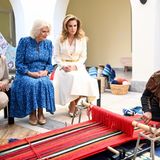 Windsor RTK: Herzogin Camilla und Königin Rania bewundern Handarbeit