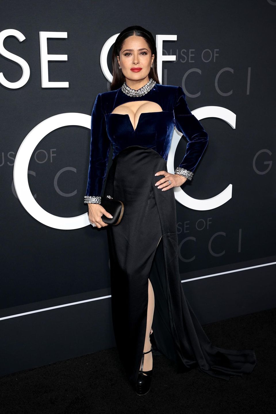 Die "House of Gucci" Premieren: Salma Hayek in New York Die "House of Gucci" Premieren: Salma Hayek in New York