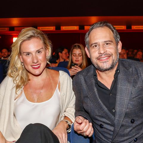 Moritz Bleibtreu und seine Freundin Saskia de Tschaschell bei der Premiere von "Faking Hitler" am 17.11. im Delphi-Filmpalast in Berlin.