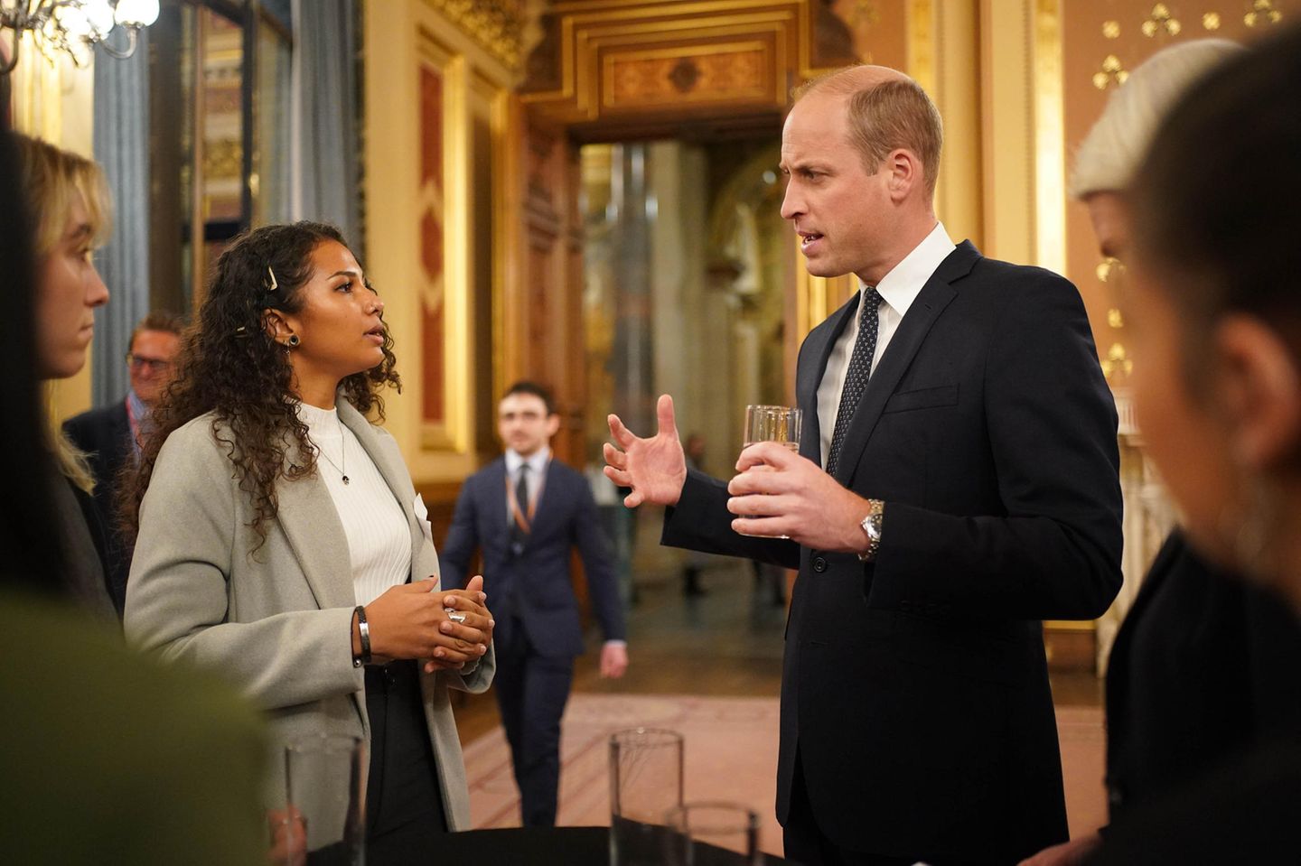Windsor RTK: Prinz William beim Abschlussempfang im Gespräch
