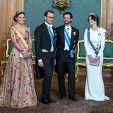 V.l.n.r.: Auch Prinzessin Victoria, Ehemann Prinz Daniel, ihr Bruder Prinz Carl Philip und seine Frau Prinzessin Sofia scheinen sich herrlich zu amüsieren.