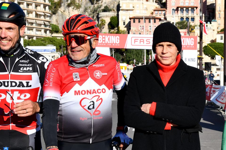 Prinzessin Stéphanie beim "Beking Monaco" Radrennen am 28. November 2021.