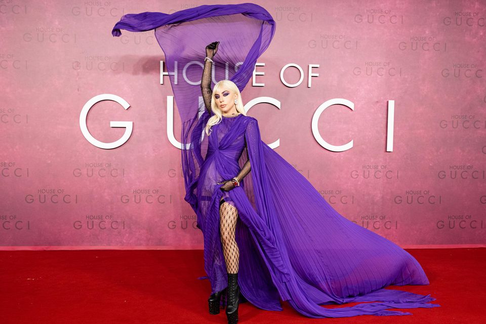 Großes Kino: Lady Gaga bei der "House of Gucci"-Premiere in London. Der Film läuft ab 2. Dezember im Kino.