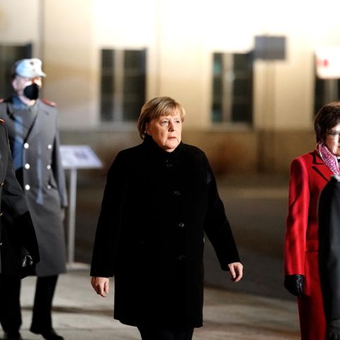 Angela Merkel beim Großen Zapfenstreich