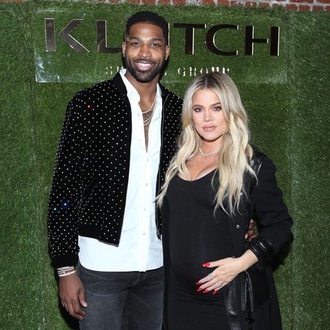 Tristan Thompson und die damals schwangere Khloe Kardashian bei einem Event im Februar 2018