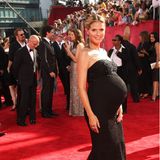 Im September 2009 besucht Heidi Klum mit Tochter Lou im Bauch die Emmy Awards, und zeigt, dass Red-Carpet-Looks auch hochschwanger noch super glamourös sein können.