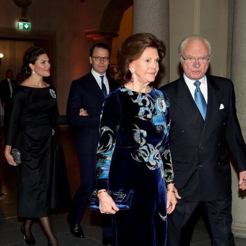 Die schwedischen Royals bei der Nobelpreis-Verleihung. 