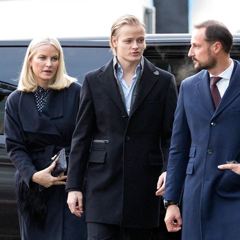 Prinzessin Mette-Marit, ihr Sohn Marius Borg Høiby und Prinz Haakon