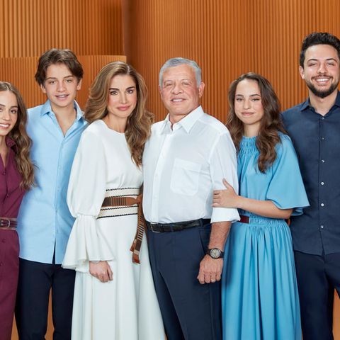 Königin Rania von Jordanien: Neues Familienfoto mit Neujahrsgrüßen