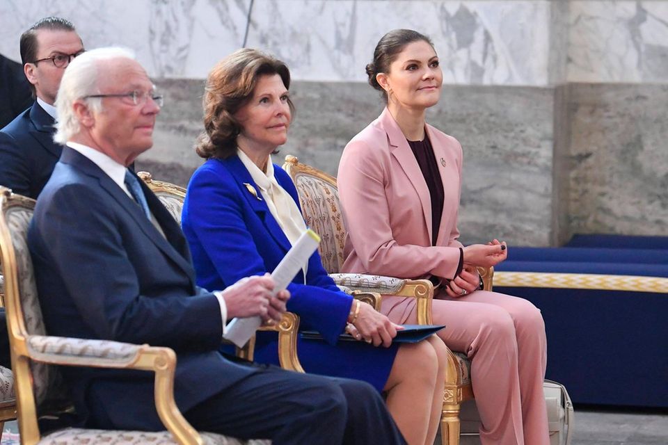 König Carl Gustaf, Königin Silvia und Prinzessin Victoria