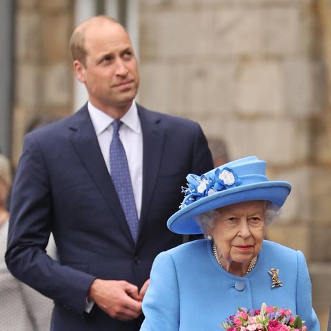 Prinz William und Queen Elizabeth