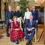 König Harald, Königin Sonja, Kronprinz Haakon, Kronprinzessin Mette-Marit, Prinzessin Ingrid Alexandra,  Prinz Sverre Magnus