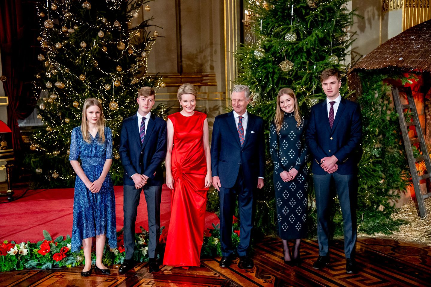 Belgische Royals: Königin Mathilde, König Philippe, Prinzessin Elisabeth, Prinz Gabriel, Prinz Emmanuel, Prinzessin Eléonore