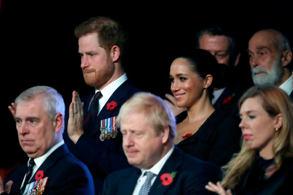 Prinz Andrew, Prinz Harry und Herzogin Meghan