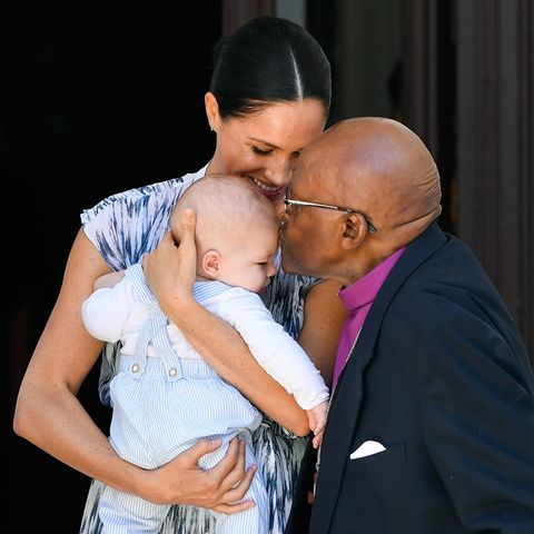 Herzogin Meghan und Sohn Archie im September 2019 bei einem Besuch bei Desmond Tutu in Südafrika