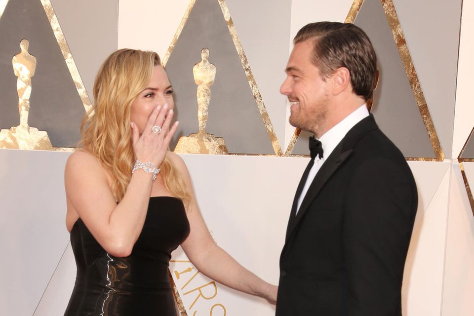 Kate Winslet und Leonardo DiCaprio bei der 88. Oscar-Verleihung im Februar 2016