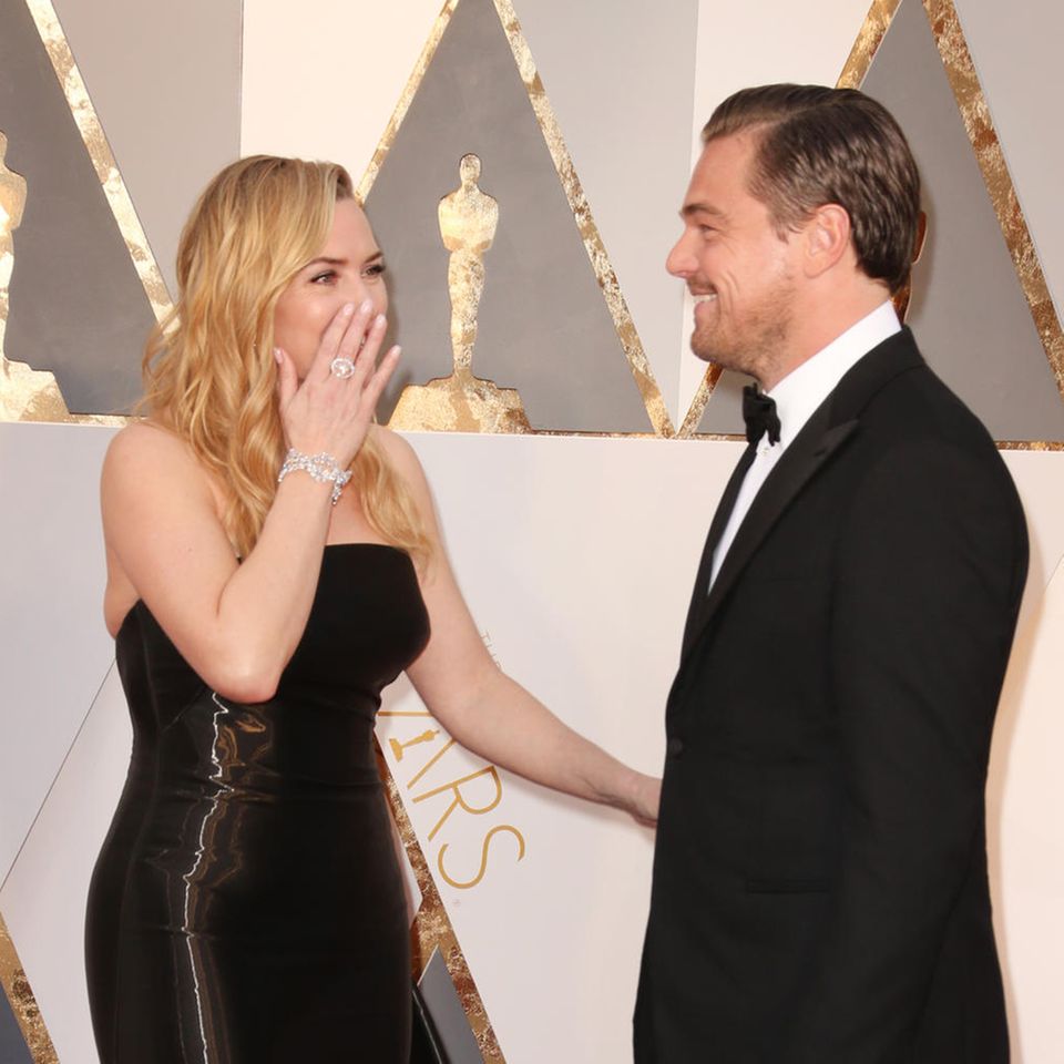 Kate Winslet und Leonardo DiCaprio bei der 88. Oscar-Verleihung im Februar 2016