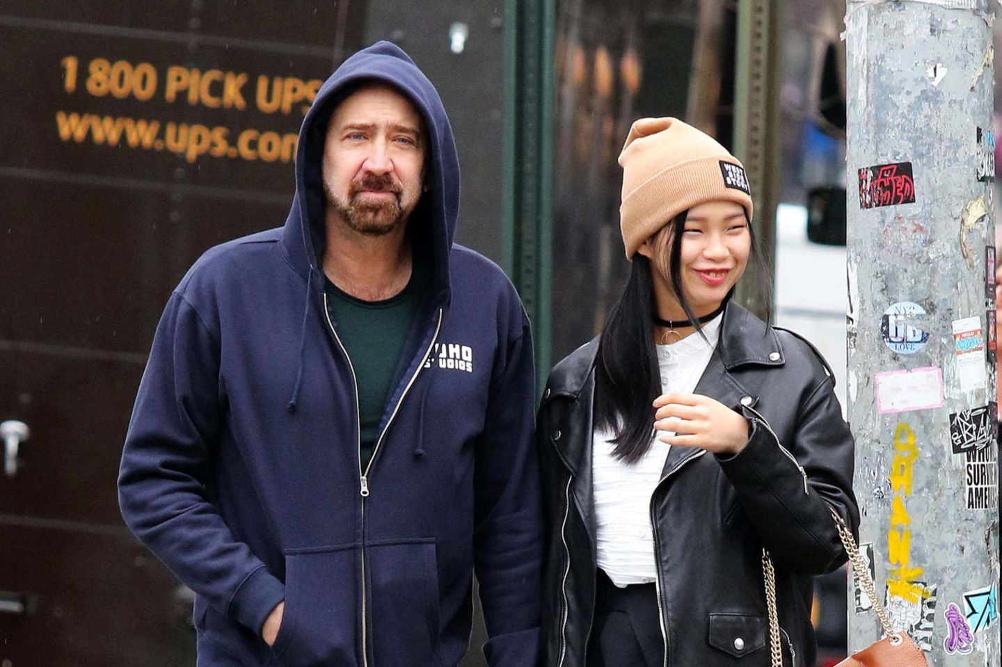 Nicolas Cage und Riko Shibata im März 2020 in New York
