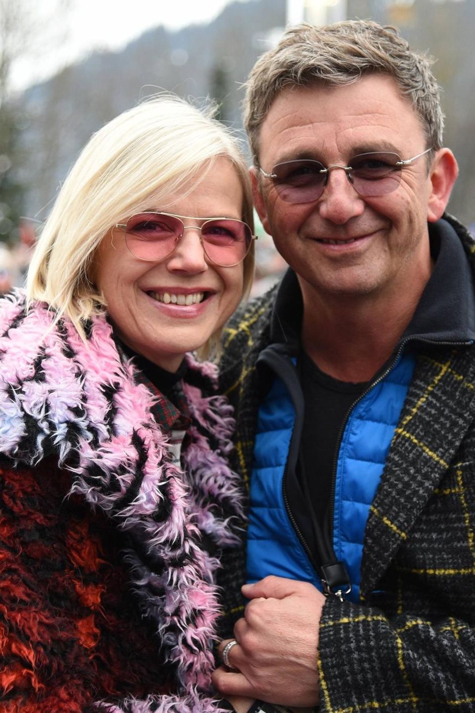 Susanne Kemmler und Hans Sigl beim Ski Alpin Rennen in Kitzbühel