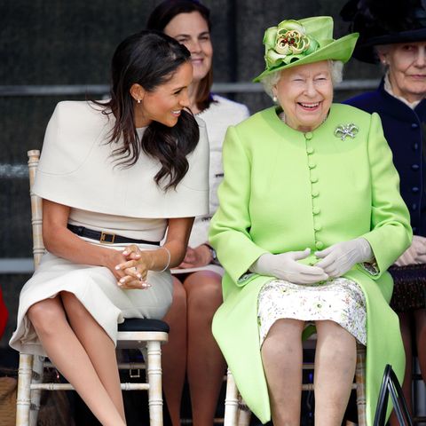 Herzogin Meghan und Queen Elizabeth hatten 2018 noch einen guten Draht zueinander.