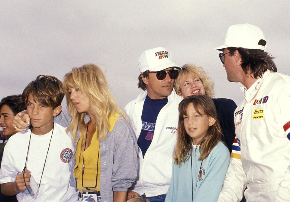 Kurt Russell, Goldie Hawn, Oliver Hudson, Kate Hudson, Don Johnson und Melanie Griffith posieren für ein Gruppenfoto. Kurt Russell, Goldie Hawn, Oliver Hudson, Kate Hudson, Don Johnson und Melanie Griffith posieren für ein Gruppenfoto.