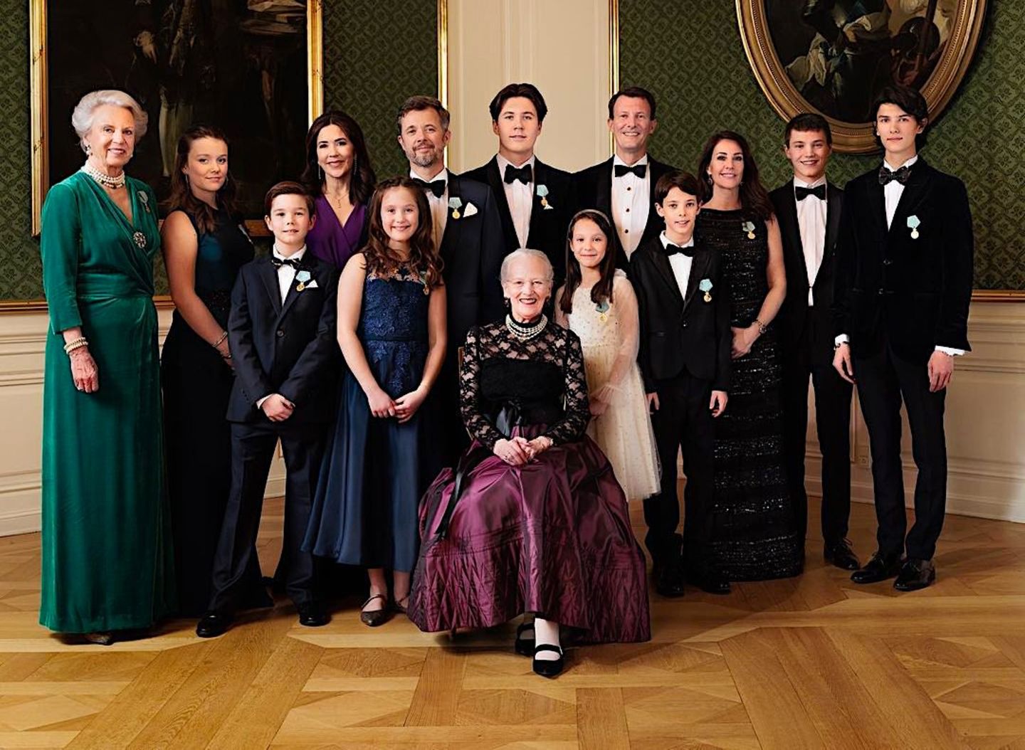 Gruppenfoto der dänischen Königsfamilie