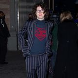 Lucas Jagger wird vor der Louis Vuitton Show fotografiert