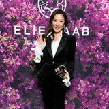 Michelle Yeoh auf dem Red Carpet vor der Elie Saab-Show in Paris
