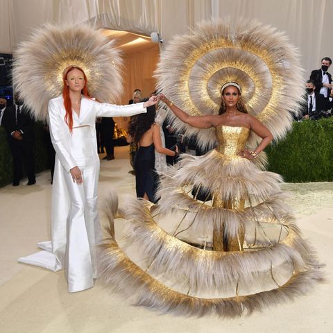 Harris Reet und Topmodel Iman bei der Met Gala 2021.