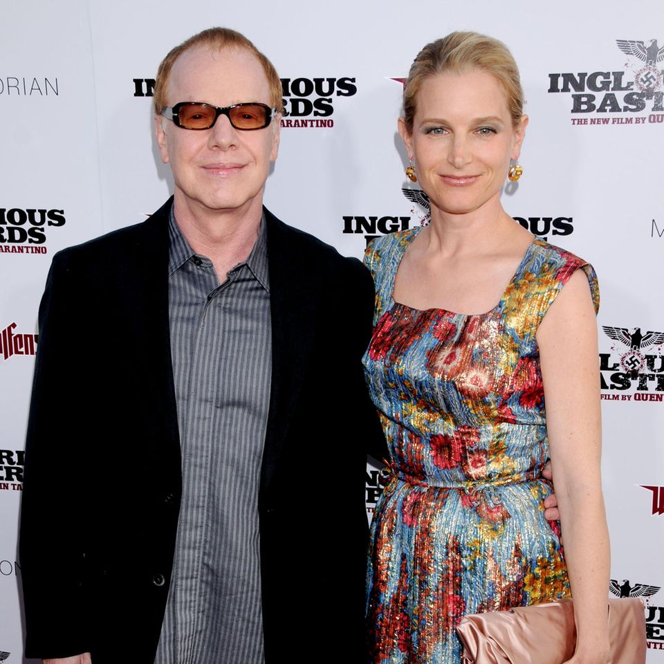 Danny Elfman und Bridget Fonda im August 2009 bei ihrem letzten gemeinsamen Red-Carpet-Auftritt bei der "Inglorious Basterds" in Hollywood.