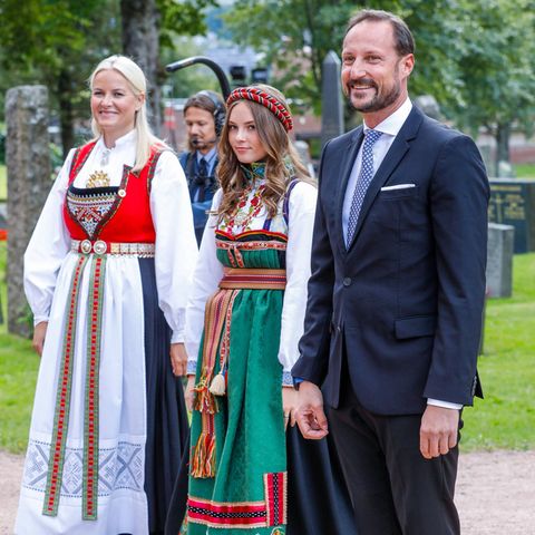 Prinzessin Mette-Marit, Prinzessin Ingrid Alexandra und Prinz Haakon