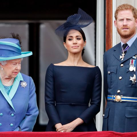 Queen Elizabeth, Herzogin Meghan und Prinz Harry